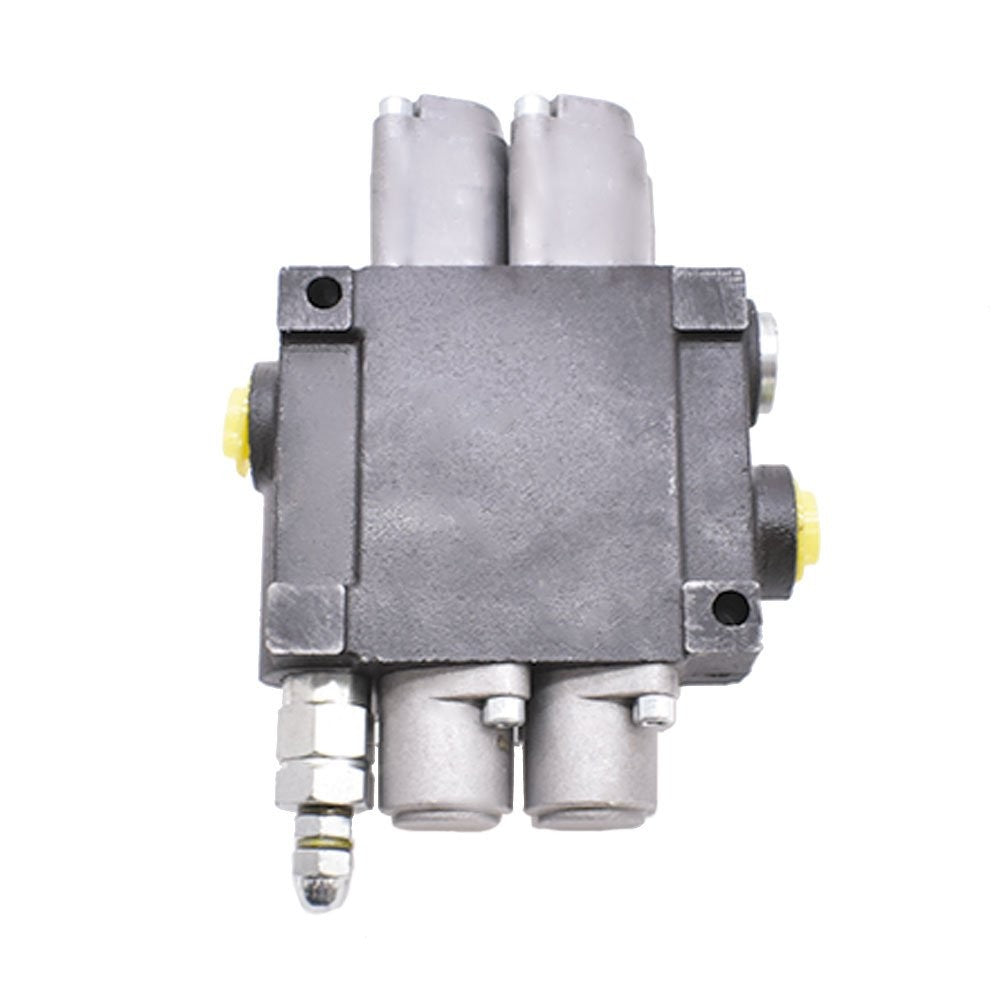 2 Spool Double Acting Hydraulic Control Valve 13 GPM 3600 PSI SAE Ports