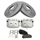 Front Ceramic Brake Pad, Rotor and Caliper Kit for 2011-2023 Nissan Titan, Armada and Infiniti QX56, QX80