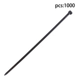 Black Nylon Cable Ties 8 Inch 1000 Pack 65 lb