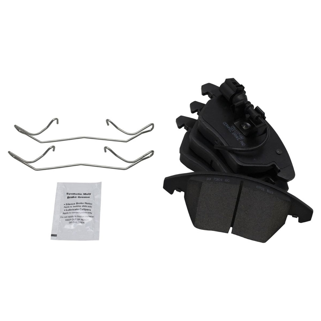 Front Performance Ceramic Pad & Coated Rotor Kit for VW Jetta, Golf, Rabbit, Beetle & Audi A3
