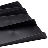 Universal 4-Fin Rear Bumper Diffuser, Black ABS, for 1993 Mazda Miata and Most Cars