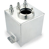 Fuel Surge Tank for Fuel-Injected Engines, 2L Aluminum with External Fuel Pump and 6AN Fittings