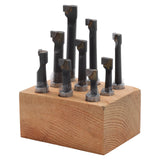 9 Piece Carbide Tipped Boring Bar Set 3/8 in Shank
