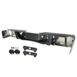 Chrome Rear Step Bumper with Sensor Holes for 2009-2014 Ford F-150 Styleside