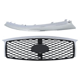 Chrome Front Grille and Lower Bumper Trim for 2015-2017 Infiniti QX80