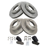 Front & Rear Ceramic Brake Pad & Rotor Kit for 2007-2009 Kia Sorento