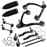 Front Upper Control Arm and Tie Rod Kit for 2003-2011 Ford Crown Victoria Lincoln Town Car Mercury Grand Marquis