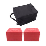 Heavy Duty RV Camper Leveling Blocks 12 Pack Red with Storage Bag