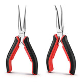ARROW 2-Piece 6 Inch Needle Nose Pliers Set Straight and Bent Nose 03078