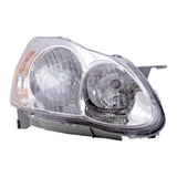 Headlight For 2003-2004 Corolla with Clear Lens THRU 04/04 Set 8111002190 6221-0109LR - product image