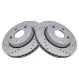 Front Performance Brake Pad, Coated Rotor & Caliper Kit for 2007 Jeep Wrangler