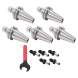 CAT40 ER16 Collet Chuck 5 Pack with Pull Studs G2.5 Balanced