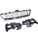 Front Lower Bumper Grille Set Black for 2014-2020 BMW 4 Series F32 F33 F36 M Sport