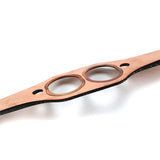 Copper Oval Port Exhaust Header Gaskets for Chevrolet Small Block 305 327 350, Pair