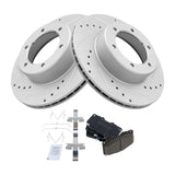 Front Ceramic Brake Pad & Rotor Kit for 1989-1995 Toyota Pickup & 1990-1991 4Runner
