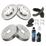Front Pad & Rotor, Rear Shoe & Drum Brake Kit for 2004-2006 Scion xA & xB