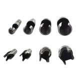 8 Piece Wood Plug Cutter Set Carbon Steel Dowel and Plug Maker
