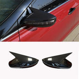2PCS New Black Ox Horn Rear View Mirror Cover Trim For Hyundai Sonata 2011-2014 – product image 3