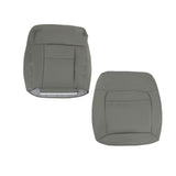 Gray Leather Front Seat Cover Set for 2004-2008 Ford F-150 Lariat FRSD0304DBTL