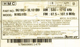 2006-2008 Hyundai Azera OEM AM/FM Radio Cassette 6-Disc CD MP3 Player 961903L101B9 - product image