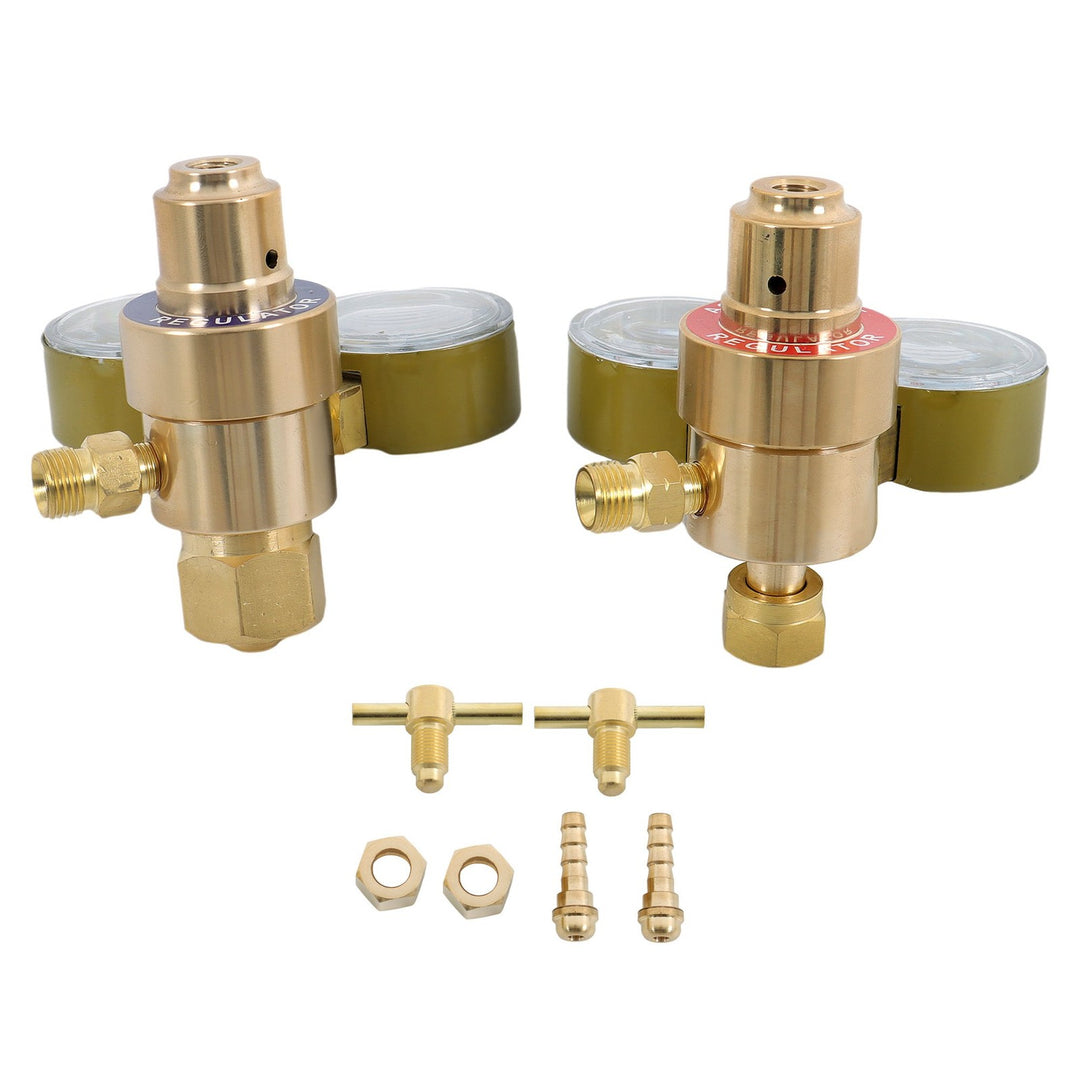 Oxygen and Acetylene Welding Regulator Set Dual Gauge CGA540 CGA200