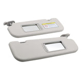 Gray Sun Visor Pair with Mirror for 2011-2015 Hyundai Elantra Sedan 85210-3X000TX