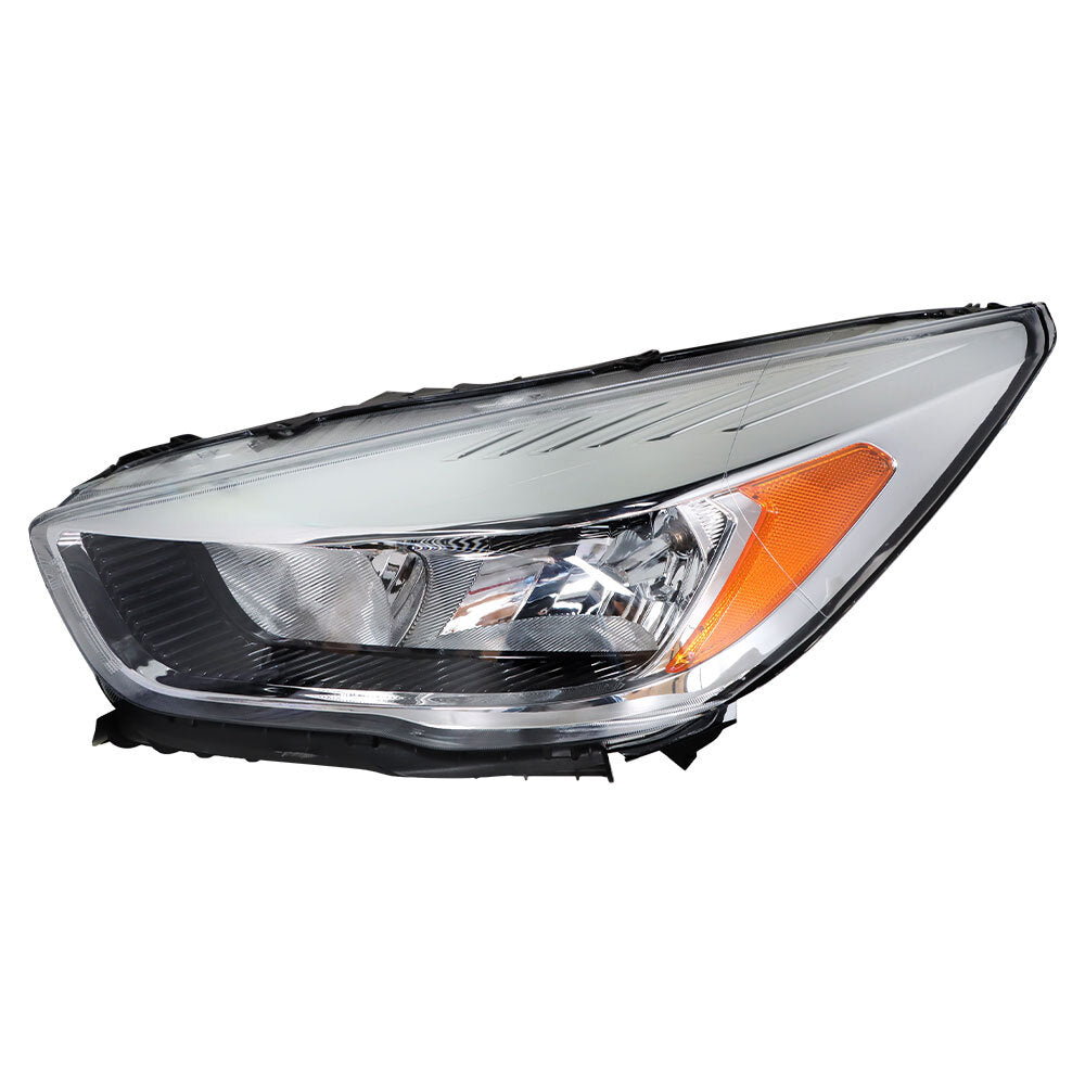 Driver Side Chrome Halogen Headlight for 2017-2019 Ford Escape GJ5Z13008P