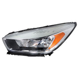 Driver Side Chrome Halogen Headlight for 2017-2019 Ford Escape GJ5Z13008P