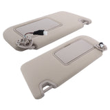 Beige Sun Visor Pair with Lighted Mirror for 2019-2024 Nissan Altima
