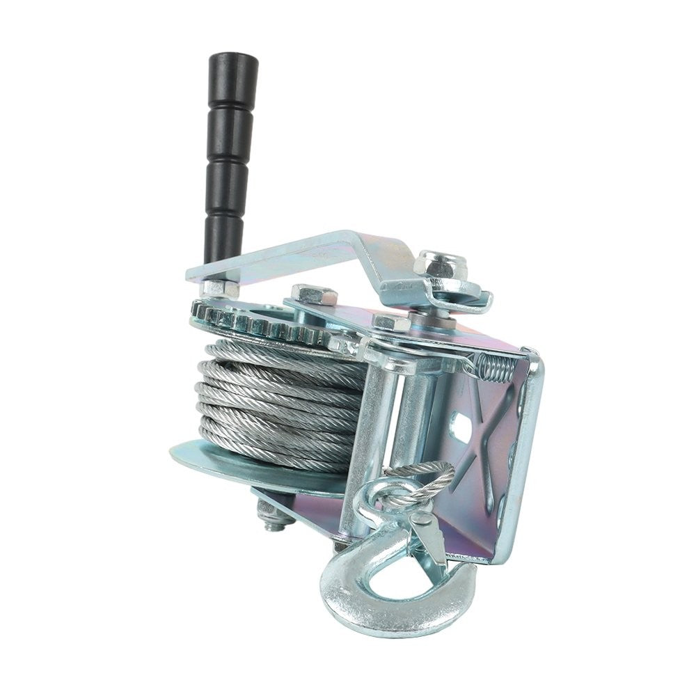 Hand Crank Winch 600 lb with Steel Cable