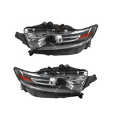 Halogen Projector Headlight Pair with Gray Trim for 2013-2019 Ford Taurus DG1Z-13008-A