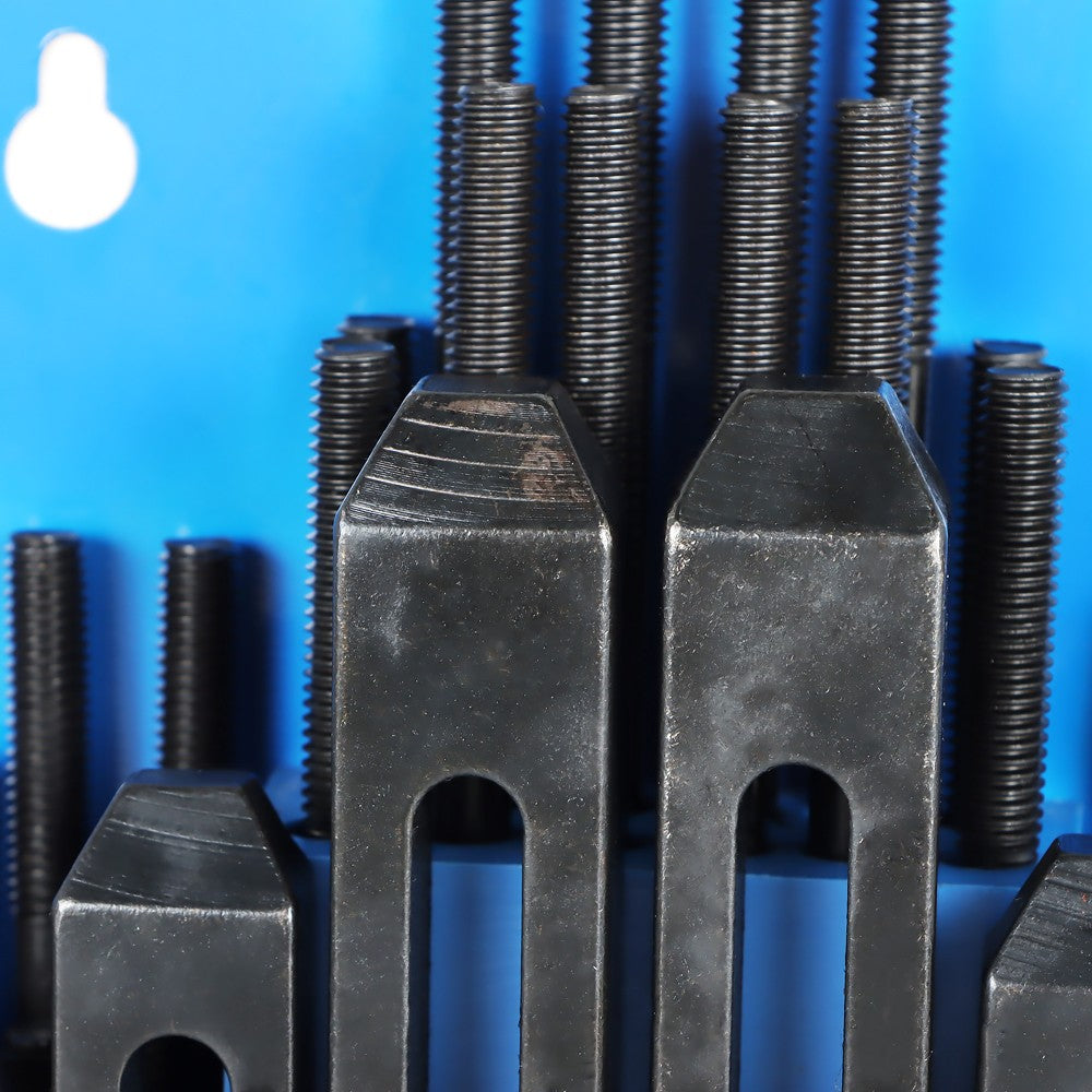 58-Piece 1/2 Inch T-Slot Clamping Kit with 3/8-16 Studs