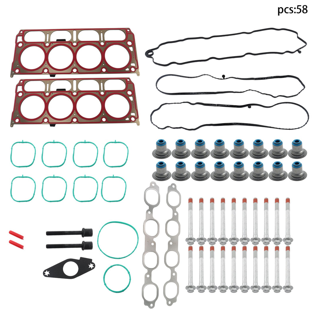 Cylinder Head Gasket Set with Head Bolts for 2014-2020 Chevrolet Silverado GMC Sierra Escalade 12657969