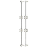 10 mm Linear Guide Rail Kit 500 mm with 2 Rods 4 Bearings 4 Supports for CNC