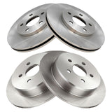 Front and Rear Brake Rotor Set for 2000-2005 Dodge Neon and 2000-2001 Plymouth Neon