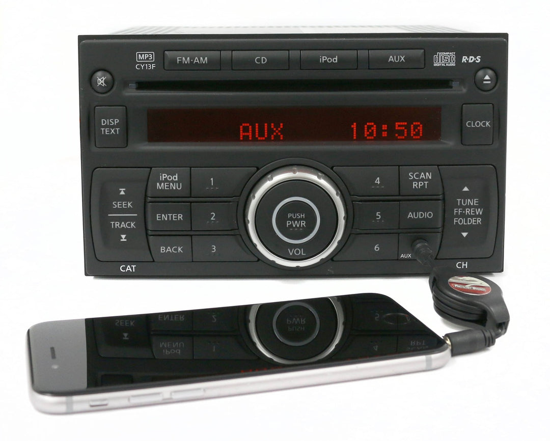 2010-12 Nissan Sentra Radio AM/FM CD Aux Input 28185ZT50A ID CY13F - product image