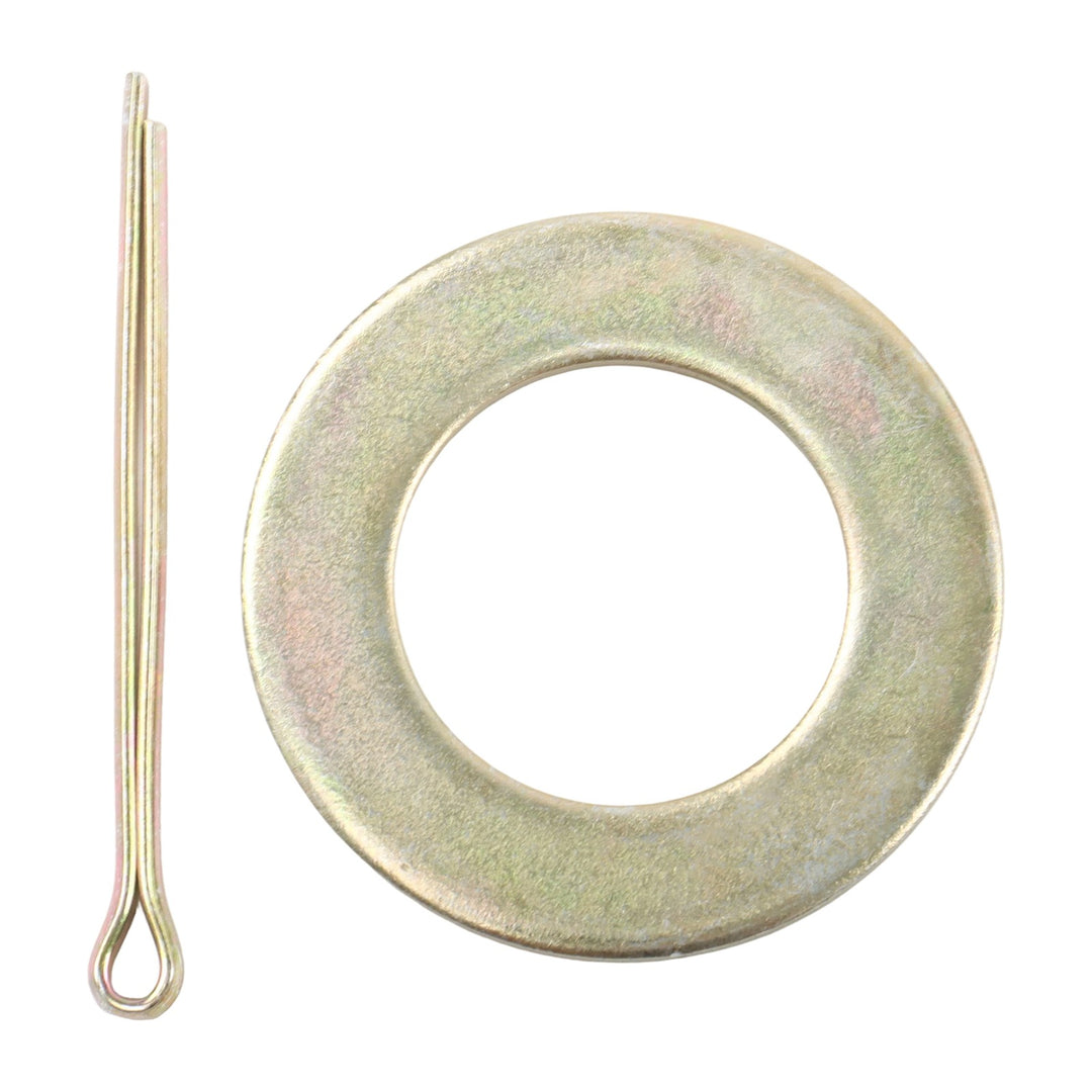 4 Inch Drop 42 Inch Weld-On Spindle Pair with Hubs for 7000 Lb Trailer Axle