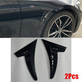 Universal Glossy Black Sports Car Fender Side Wing Air Vent Cover Trim Sticker – product image