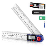 WORKPRO 7 in Digital Angle Finder, Stainless Steel