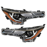 Black Headlight Pair Clear Lens for 2020 Toyota Corolla SE XSE 81130-12L00
