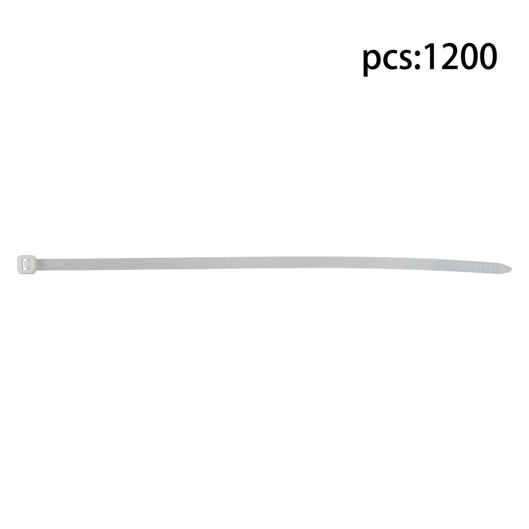 White Nylon Cable Ties 8 Inch 1200 Pack 50 lb