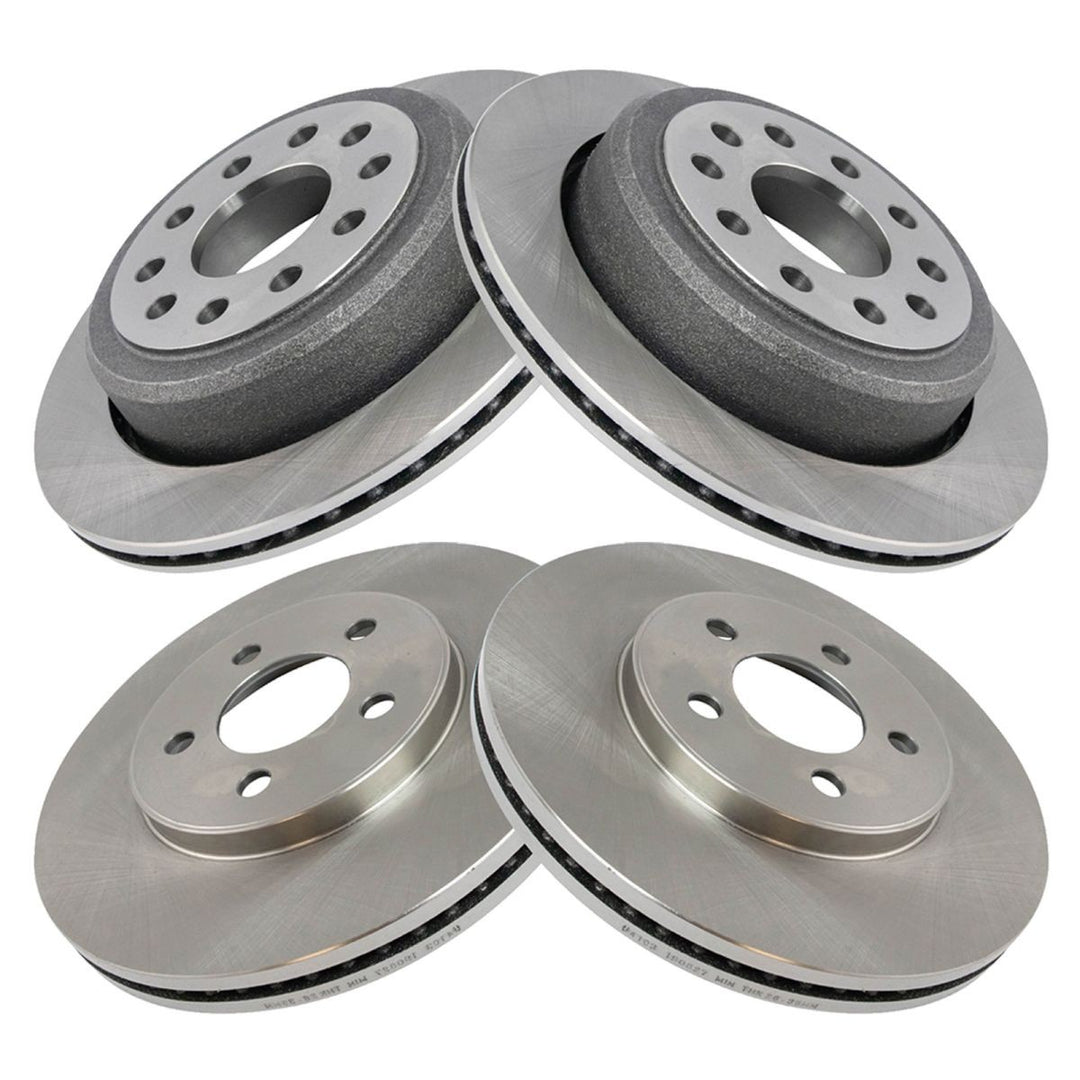 Front & Rear Brake Rotor Set for 2003-2011 Lincoln Town Car