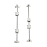 8mm x 350mm Linear Rail Shaft Kit with SCS8UU Bearings and SK8 Supports