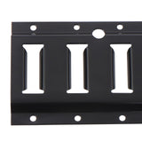 4 ft E-Track Tie-Down Rail Kit Black Carbon Steel 2-Pack