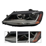 Halogen LED-Bar Headlight Pair for 2017-2018 Volkswagen Jetta VW2503168 – product image