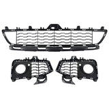 Front Lower Bumper Grille Set Black for 2014-2020 BMW 4 Series F32 F33 F36 M Sport