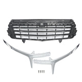 Front Upper Grille Chrome and Black for 2022-2023 Chevrolet Equinox