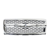 Chrome Honeycomb Front Grille for 2014-2015 Chevrolet Silverado 1500