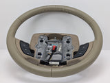 05-11 Lincoln Town Car Steering Wheel Tan Beige Leather Volume Cruise Switch OEM 5W73-3F563-B - product image
