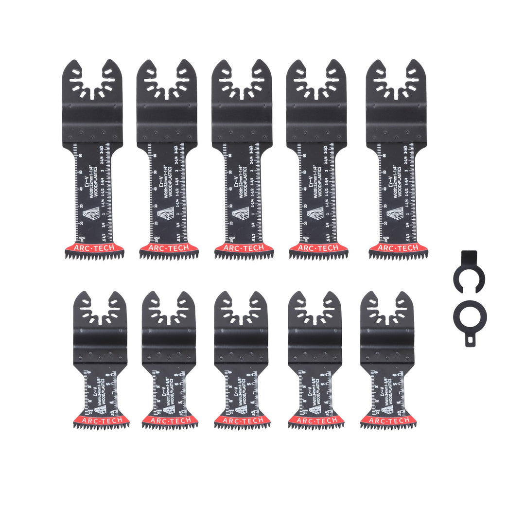 Oscillating Multi Tool Japanese Tooth Saw Blades 10 Pack Extra Long